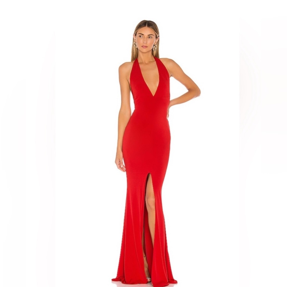 ILLEGAL HALTER GOWN RED L